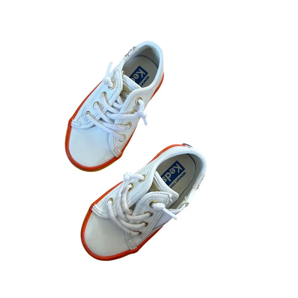 Keds Kids‎ Unisex Kickstart Seasonal Toe Cap Jr. Sneaker In white/rainbow